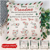 Personalized Gift State Dear Grandma Our Love No Matter How Far Apart We Are Canvas Pillow DHL16NOV21DD1 Pillow Humancustom - Unique Personalized Gifts