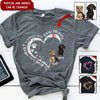 Personalized Gift For Dog Mom Dog Dad Upload Dog Photo The Road To My Heart Is Paved With Paw Prints Unisex T-shirt DHL22NOV21NY2 Black T-shirt Humancustom - Unique Personalized Gifts S Navy