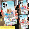 PM26JUL21CT1 - I love you to the ocean and back mermaid best friends personalized phone case Silicone Phone Case Humancustom - Unique Personalized Gifts