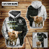 Personalized Gift Texas Longhorn Cattle The Farm Life Chose Me 3D Full Painting Hoodie and Unisex Tee DHL10DEC21SH3 3D T-shirt Humancustom - Unique Personalized Gifts Hoodie S