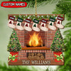 Christmas Fireplace with Family socks Personalized Wood Ornament LPL27OCT21TP3 Wood Custom Shape Ornament Humancustom - Unique Personalized Gifts