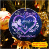 As long as I Breathe you will be Remembered Memorial Personalized Circle Ceramic Ornament Circle Ceramic Ornament Humancustom - Unique Personalized Gifts