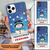 Personalized Happiness Being A Grandma Snow Phone case NVL09SEP21VA1 Silicone Phone Case Humancustom - Unique Personalized Gifts