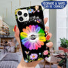 Personalized Mimi with Grandkid Rainbow Colorful Flower Phone case NLA06SEP21SH2 Silicone Phone Case FantasyCustom