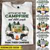 Let's Sit By The Campfire And Watch People Park Their Campers - Personalized couple T-Shirt NVL27DEC21CT2 White T-shirt Humancustom - Unique Personalized Gifts 2XL White