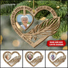 Feathers Appear When Angels Are Near Memorial Personalized Wood Ornament DDL04DEC21TT1 Wood Custom Shape Ornament Humancustom - Unique Personalized Gifts Pack 1