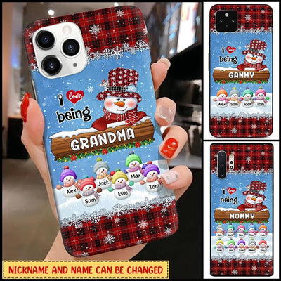 Personalized I Love Being Grandma Phone Case Ntk03dec21tt2 Silicone Phone Case Humancustom - Unique Personalized Gifts