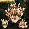 Personalized Gift For Family Christmas Reindeer Family Wood Custom Shape Ornament DHL30NOV21XT1 Wood Custom Shape Ornament Humancustom - Unique Personalized Gifts Pack 1