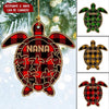 Personalized turtle nana ornament shape ntk20oct21NY3 Wood Custom Shape Ornament Humancustom - Unique Personalized Gifts