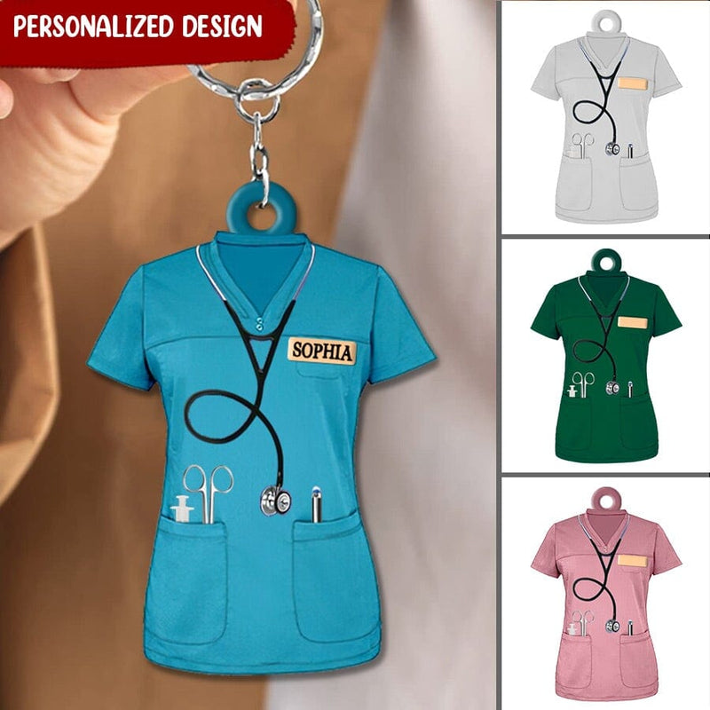 Discover Personalized Nurse Scrubs - Gift For Nurse Acrylic Keychain