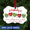 Personalized Family A Whole lot of Love Family Christmas Aluminium Ornament DDL14OCT21SH1 Aluminium Ornament Humancustom - Unique Personalized Gifts