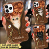 Personalized Leather pattern CATS Phone case LPL09SEP21CT1 Silicone Phone Case Humancustom - Unique Personalized Gifts