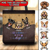 Life Is Better With Dogs - Personalized For Dog Lovers Tote Bag NVL27DEC21TP1 Tote Bag Humancustom - Unique Personalized Gifts Size S (33x33cm)