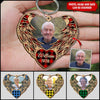 Personalized Photo Upload Image Angel Wings Family Friends Memorial Wooden Keychain HLD14DEC21TT3 Custom Wooden Keychain Humancustom - Unique Personalized Gifts 4.5x4.5 cm