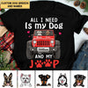 Personalized Dog All I Need Is My Dog And My Car T-Shirt DDL13DEC21CT2 Black T-shirt Humancustom - Unique Personalized Gifts S Navy