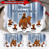 Personalized Blessed grandma bear Ornament ntk01oct21tp1 Aluminium Ornament Humancustom - Unique Personalized Gifts