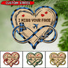 Personalized State I Miss Your Face Infinity Love Wood Custom Shape Ornament DHL02NOV21TP1 Wood Custom Shape Ornament Humancustom - Unique Personalized Gifts