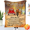 Personalized Old Couple Red Truck Husband Wife Fleece Blanket HLD29SEP21CT1 Fleece Blanket Humancustom - Unique Personalized Gifts