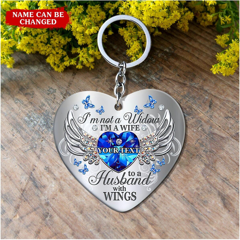 Discover I'm Not A Widow Personalized Acrylic Keychain