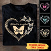 Personalized Blessed To Be Called Nana Heart Butterfly T shirt NVL22SEP21TT1 Black T-shirt Humancustom - Unique Personalized Gifts