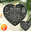 My Angels, Sympathy & Memorial Personalized Heart Ceramic Ornament DDL17NOV21CT1 Heart Ceramic Ornament Humancustom - Unique Personalized Gifts