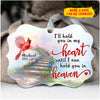 Personalized Name and Date I'll Hold You In My Heart Aluminum Ornament DHL17SEP21DD1 Aluminium Ornament FantasyCustom