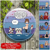 Personalized Dog and Girl You Are My Sole Source Of Happiness Circle Woodsign DHL16OCT21DD1 Circle Wood Sign Humancustom - Unique Personalized Gifts