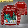 Being A Grandma Saurus Personalized Custom 3D Knitted Sweater NLA23NOV21SH1 Custom 3D Knitted Sweater Humancustom - Unique Personalized Gifts Hoodie S