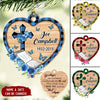 Personalized Gift Memorial Name and Year Goodbyes Are Not Forever Wood Custom Shape Ornament DHL16NOV21NY1 Wood Custom Shape Ornament - 2 Sided Humancustom - Unique Personalized Gifts