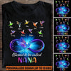 Blessed to be called Nana Infinity Hummingbird Personalized T-Shirt KNV110CT21SH2 Black T-shirt Humancustom - Unique Personalized Gifts S Black