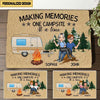 Personalized Campers Husband Wife Making Memories One Campsite At A Time Doormat HLD24DEC21VN2 Doormat Humancustom - Unique Personalized Gifts Small (40 X 50 CM)