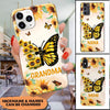 Personalized So God Made A Grandma Sunflower Butterfly Phone case DDL13SEP21VA1 Silicone Phone Case Humancustom - Unique Personalized Gifts