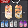 Personalized Always On My Mind Forever In My Heart Memorial Dog Tag Keychain NVL14JUN22DD1 Dog Tag Keychain - 2 Sided Humancustom - Unique Personalized Gifts 2in x 1.2in