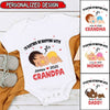 I'd Rather Be Napping With My Grandpa Grandma Daddy Mommy Custom Gift For Newborn Baby Onesie DDL17MAR22TP1 Baby Onesie Humancustom - Unique Personalized Gifts Size 6 Month
