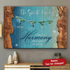 Turtles A Family In Harmony Will Prosper In Every Thing Custom Family Name Names Ocean Lovers Canvas HLD29APR22TT1 Canvas Humancustom - Unique Personalized Gifts 24x16in - Best Seller