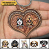 Personalized Road To My Heart Is Paved With Pawprints Dog Keychain NTN21SEP22TT2 Custom Wooden Keychain Humancustom - Unique Personalized Gifts 6.5x6.5 cm