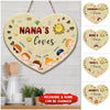 Custom Nana's Loves Heart Shape Wooden Sign NLA10MAY22DD2 Shape Wooden Sign Humancustom - Unique Personalized Gifts Size 1: 12x12 inches