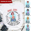 Custom Mermaid Chibi The Fire Of A Lioness The Heart Of A Hippie Birthday Best Gift Tshirt HLD17JAN22NY1 White T-shirt Humancustom - Unique Personalized Gifts 2XL White