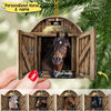 Country Horses On Farm, Horse Breeds Custom Name Personalized Ornament LPL18OCT22CT2 Wood Custom Shape Ornament Humancustom - Unique Personalized Gifts Pack 1