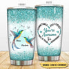 Sometimes You Forget You're Awesome So This Is Your Reminder Heart Custom Gift For Grandma Granddaughter Grandson Glitter Tumbler DHL03JUN22VN1 Glitter Tumbler Humancustom - Unique Personalized Gifts 20 Oz
