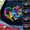 Grandma Grandkids Infinity Love Family Mother's Day Gift Heart Butterflies Rainbow Decal HLD18JUL22TT2 Decal Humancustom - Unique Personalized Gifts 6x6 inch