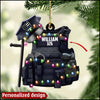 Christmas Police Bulletproof Vest Gift For Police Personalized Ornament NVL12SEP22XT3 Wood Custom Shape Ornament Humancustom - Unique Personalized Gifts Pack 1