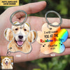 Memorial Upload Dog Pet Photo I Will Meet You At The Rainbow Bridge Personalized Wooden 2sided Keychain DDL16MAR22VN2 Custom Wooden Keychain - 2 Sided Humancustom - Unique Personalized Gifts 4.5x4.5 cm