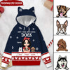 Personalized Just A Girl Who Loves Dogs Pretty Girl Peeking Dog Women's Hoodie NTN11OCT22NY1 3D Sweater Humancustom - Unique Personalized Gifts S Sweater