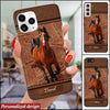 Horse Love Leather Pattern Personalized Phone Case DDL05APR22XT1 Silicone Phone Case Humancustom - Unique Personalized Gifts Iphone iPhone SE 2020