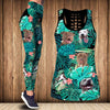 Pitbull Hawaii Background Combo Legging and Tanktop KNV20MAY22DD3 Combo Legging and Tanktop Humancustom - Unique Personalized Gifts Combo S S