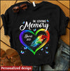 In Loving Memory Heart Feather Butterfly Memorial Custom Gift T-shirt DHL21APR22XT1 Black T-shirt Humancustom - Unique Personalized Gifts S Navy