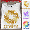 Personalized Grandma Mom Footprints Color Grandkids Shirt NVL16APR22TP1 White T-shirt and Hoodie Humancustom - Unique Personalized Gifts Classic Tee White S
