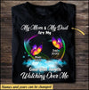 My Mom, Dad, Grandma, Grandpa, Sister, Brother Is My Guardian Angel Watching Over Me Butterfly Custom Memorial T-shirt DHL08MAR22XT1 Black T-shirt Humancustom - Unique Personalized Gifts S Navy