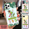 Grandmasaurus Summer Unicorn T-rex Father's Day Funny Personalized Phone case PM24MAY22CA1 Silicone Phone Case Humancustom - Unique Personalized Gifts Iphone iPhone 13